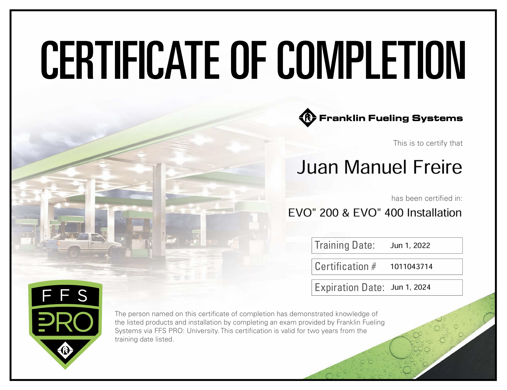 Certificado adicional